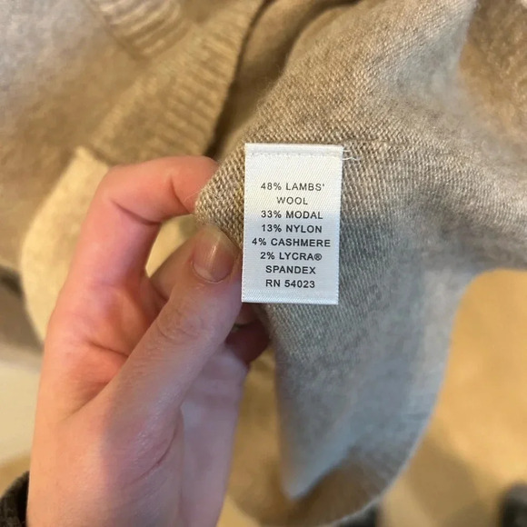 Banana Republic cashmere/wool blend knitted preppy sweater SZ XS - Picture 4 of 6